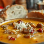 creamy parmesan italian sausage soup