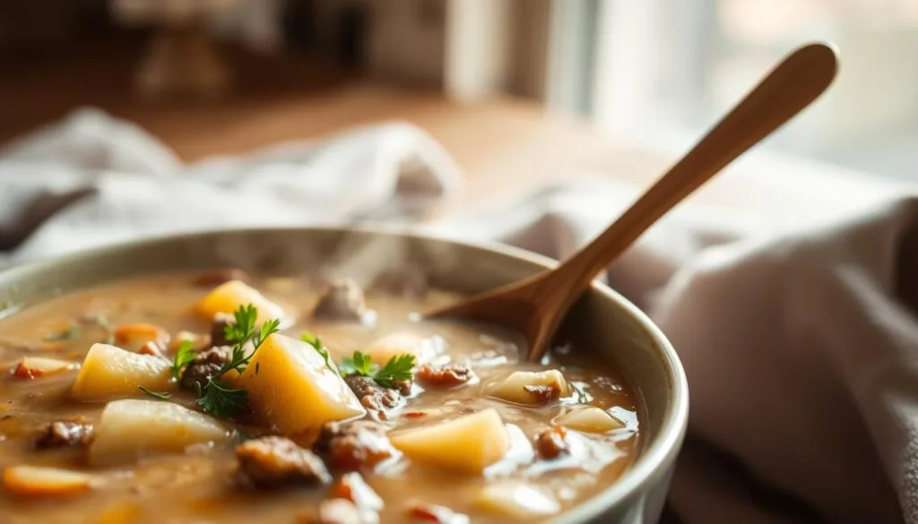 hamburger potato soup