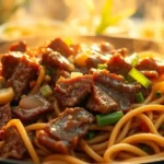 mongolian beef noodles